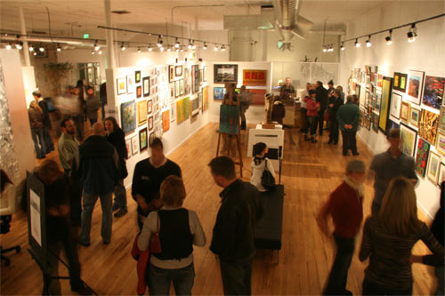 The Artwork Network showroom in Denver on First Friday