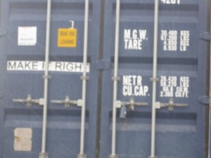 Staging in shipping containers