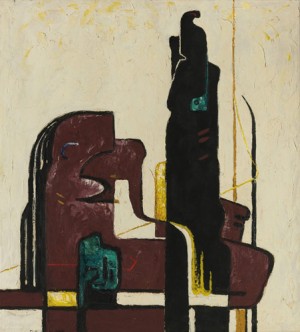 Clyfford Still's "(PH-351)", 1940, oil on canvas; Est. $1/1.5 million