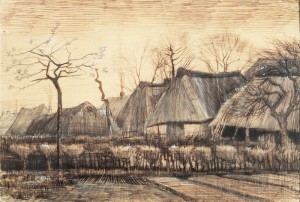 Vincent van Gogh, Houses with Thatched Roofs, 1884.