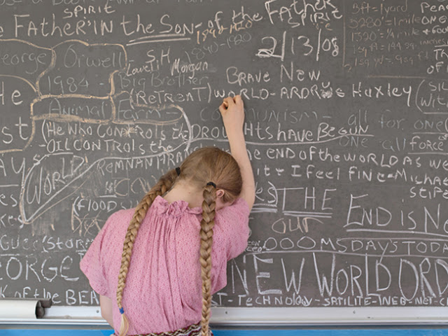 Homeschooling Chalkboard, Tennessee on loan from David Winton Bell Gallery , Brown University