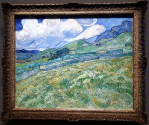 Vincent van Gogh, Landscape from Saint Remy (Mountain Landscape Seen across the Walls), 1889.